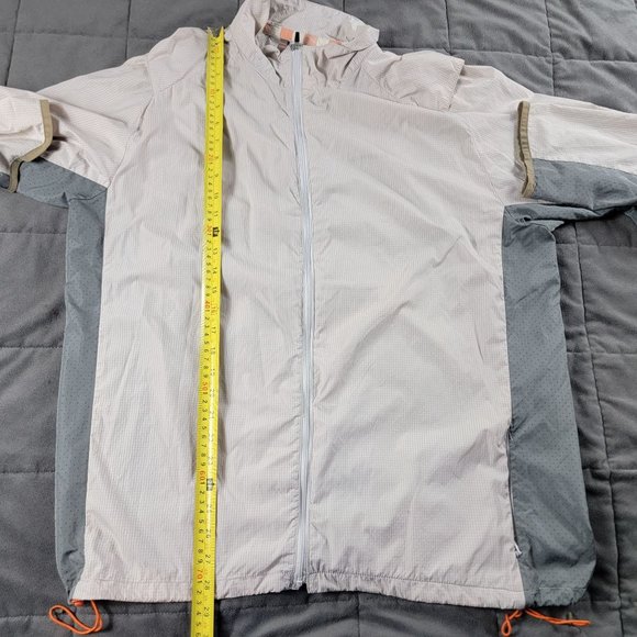 Merrell Adults XL Beige Full Zip Windbreaker Jacket Long Sleeve Lightweight - Picture 8 of 9